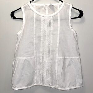 Crewcuts white embroidered top